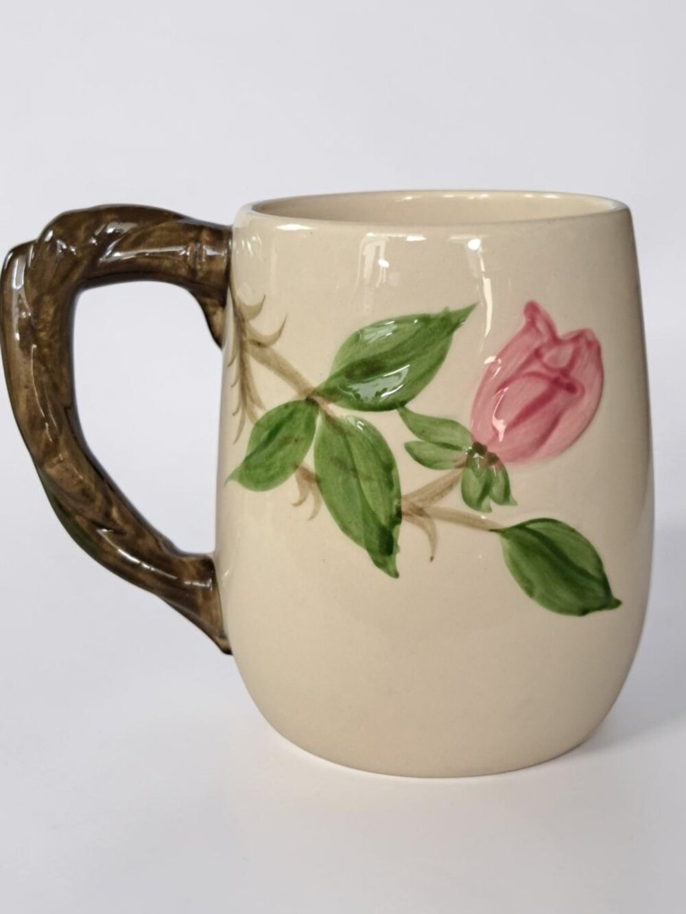VTG Franciscan Desert Rose Floral Grandmug Hand Painted Mug 4.25”H. - Picture 3 of 14
